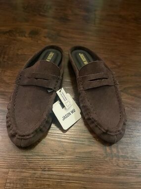 Jason Wu Brown Suede Mules Womens Size 7.5